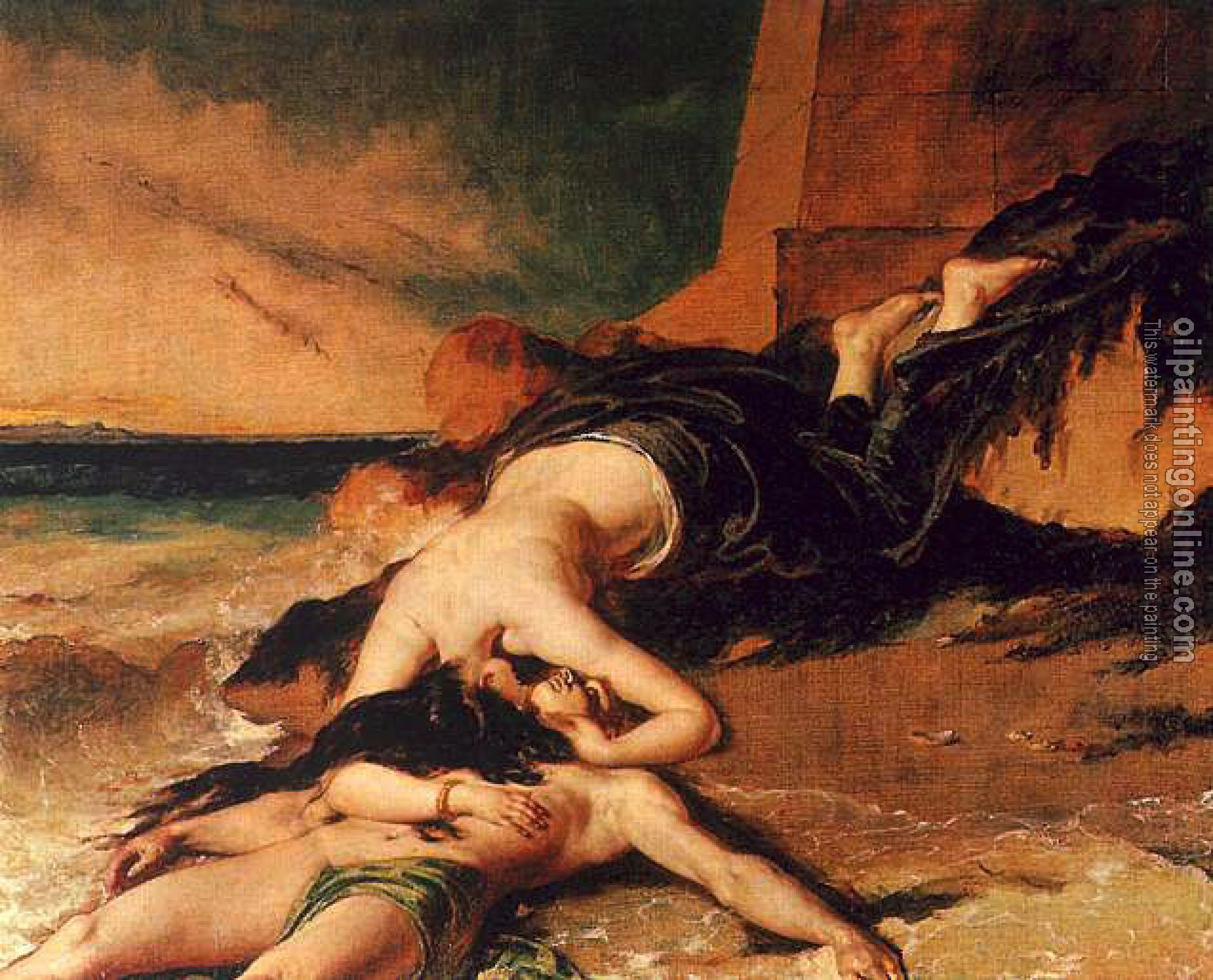 William Etty - Hero and Leander